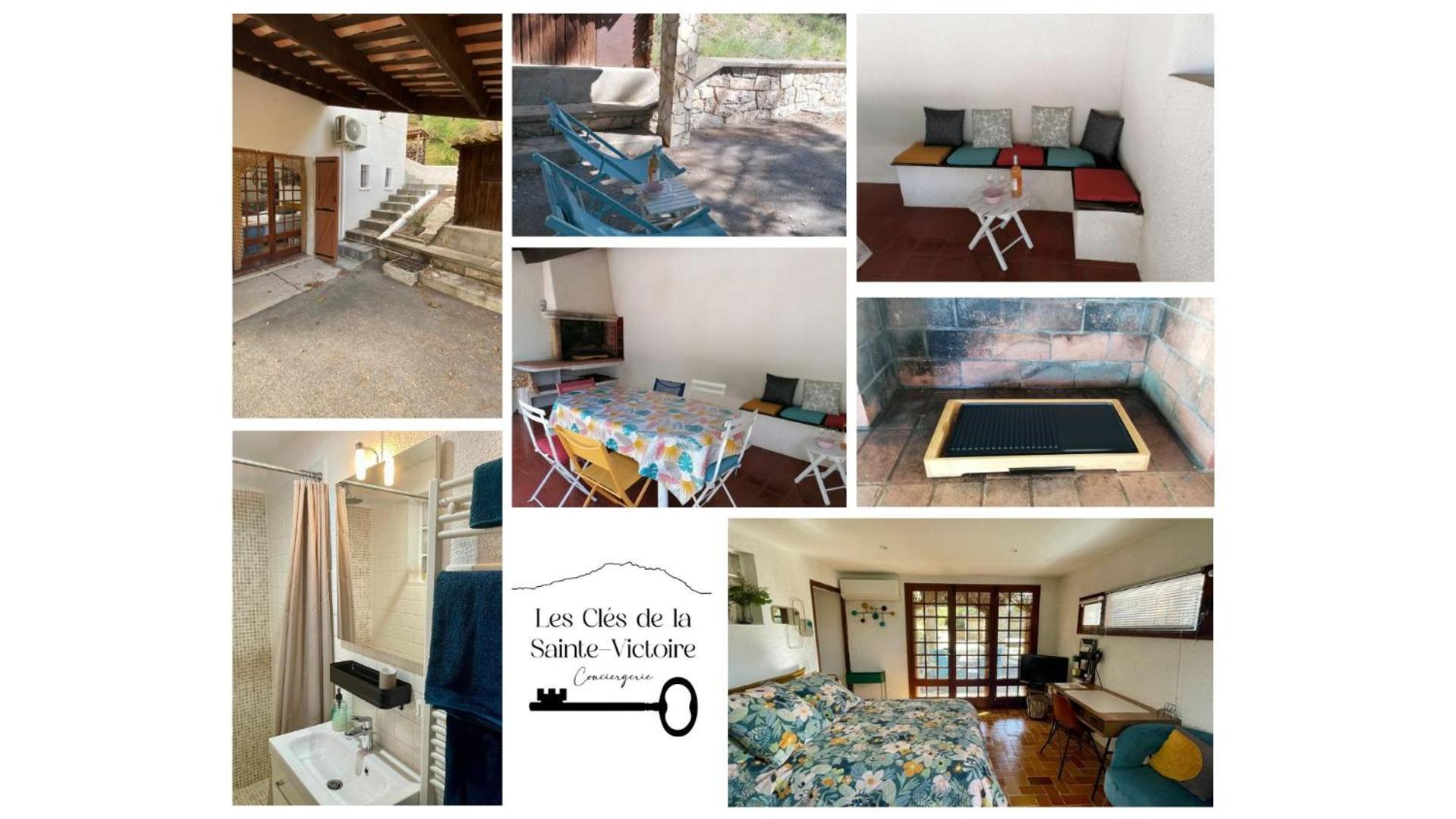 Studio Meyreuil-Terrasse-Au Calme En Campagne-Clim Kültér fotó